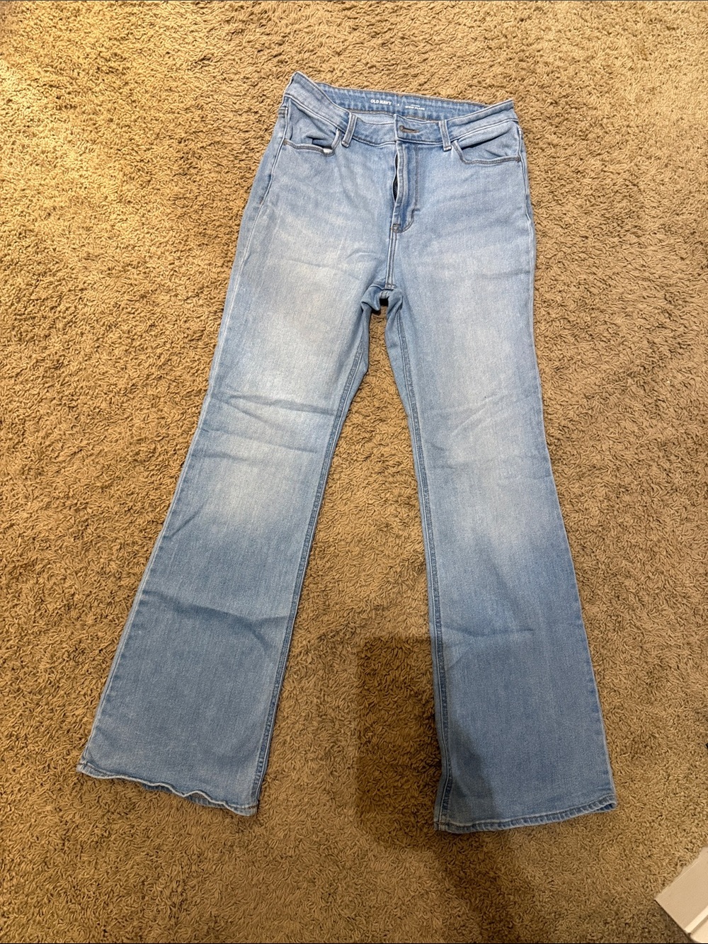 Old Navy Light Blue High Rise Wow Flare Jeans